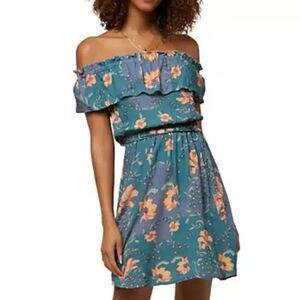 O’Neill Fit & Flare Floral Off Shoulder Dress Size XXL